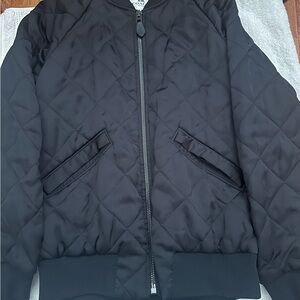 Women’s Black Coach Quilted Bomber Jacket